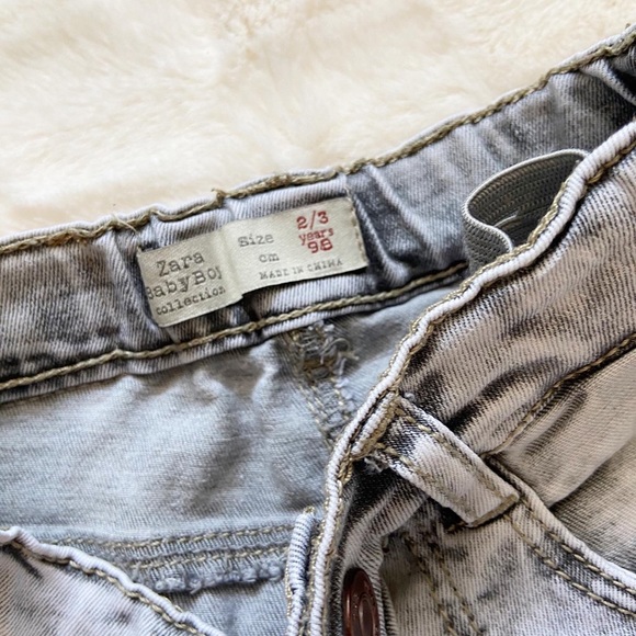 Zara indigo distressed skinny jeans 2-3 years - Picture 6 of 6